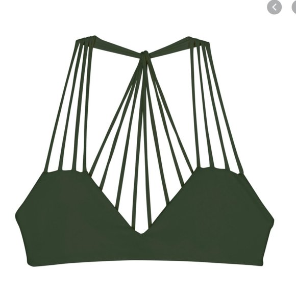mikoh green banyans bandeau bikini top - Picture 3 of 3